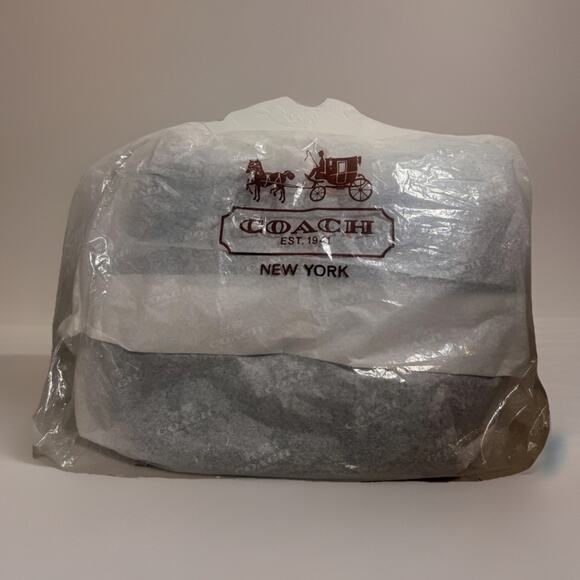 NWT Coach F15067 24CM Signature Duffle Black/Black Canvas Tote - Picture 12 of 12